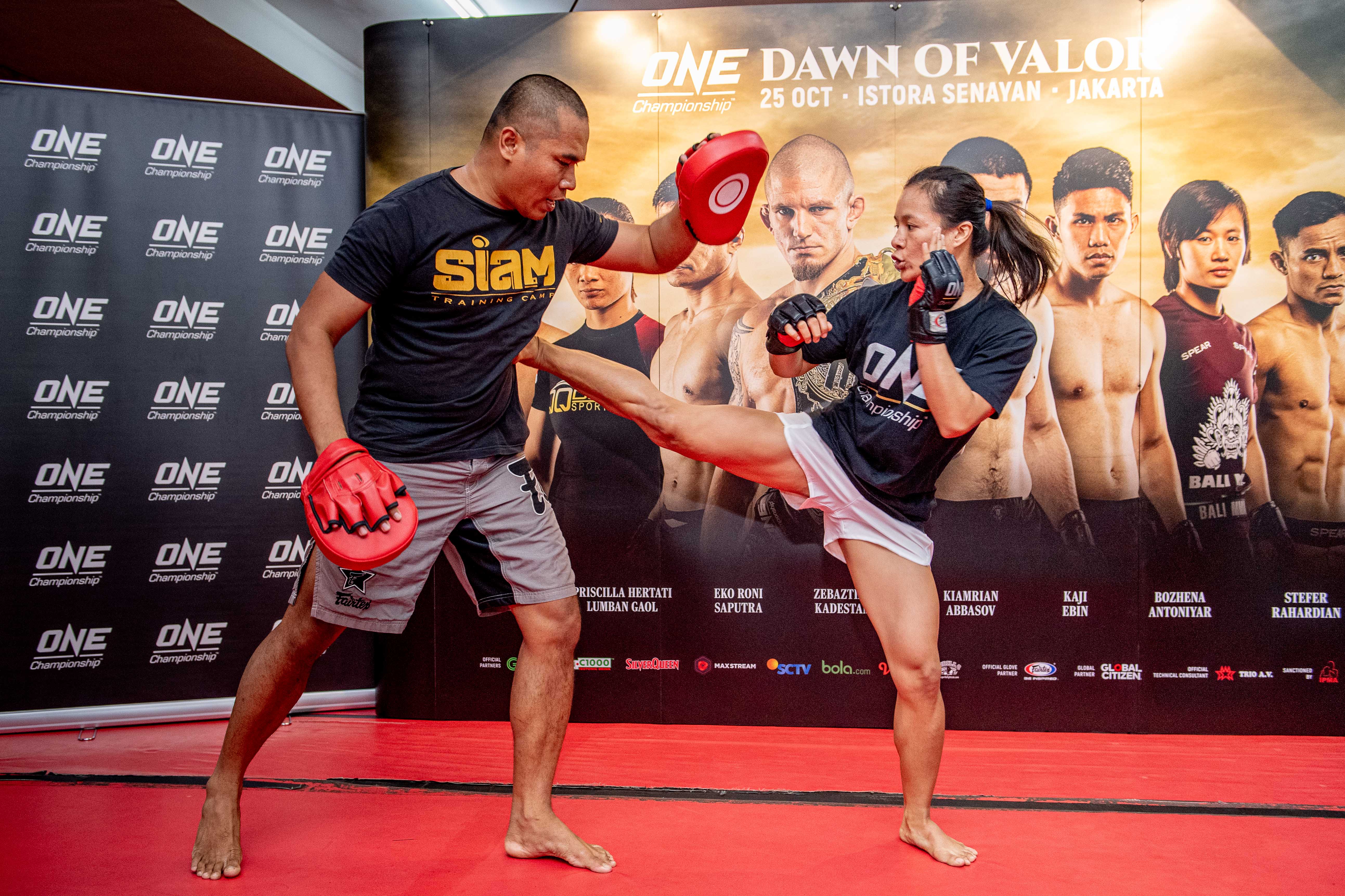 Atlet tarung bebas Priscilla Lumban Gaol.