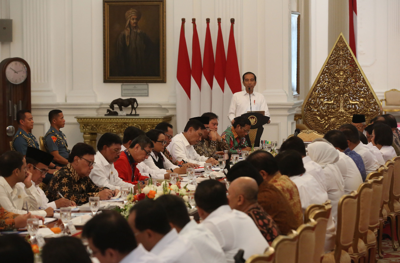 Sidang paripurna perdana Kabinet Indonesia Maju
