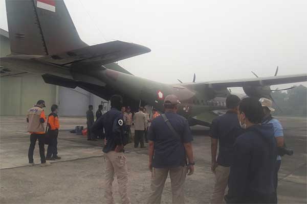TNI AU Tambah Dua Pesawat Dukungan Hujan Buatan di Riau (14/09)