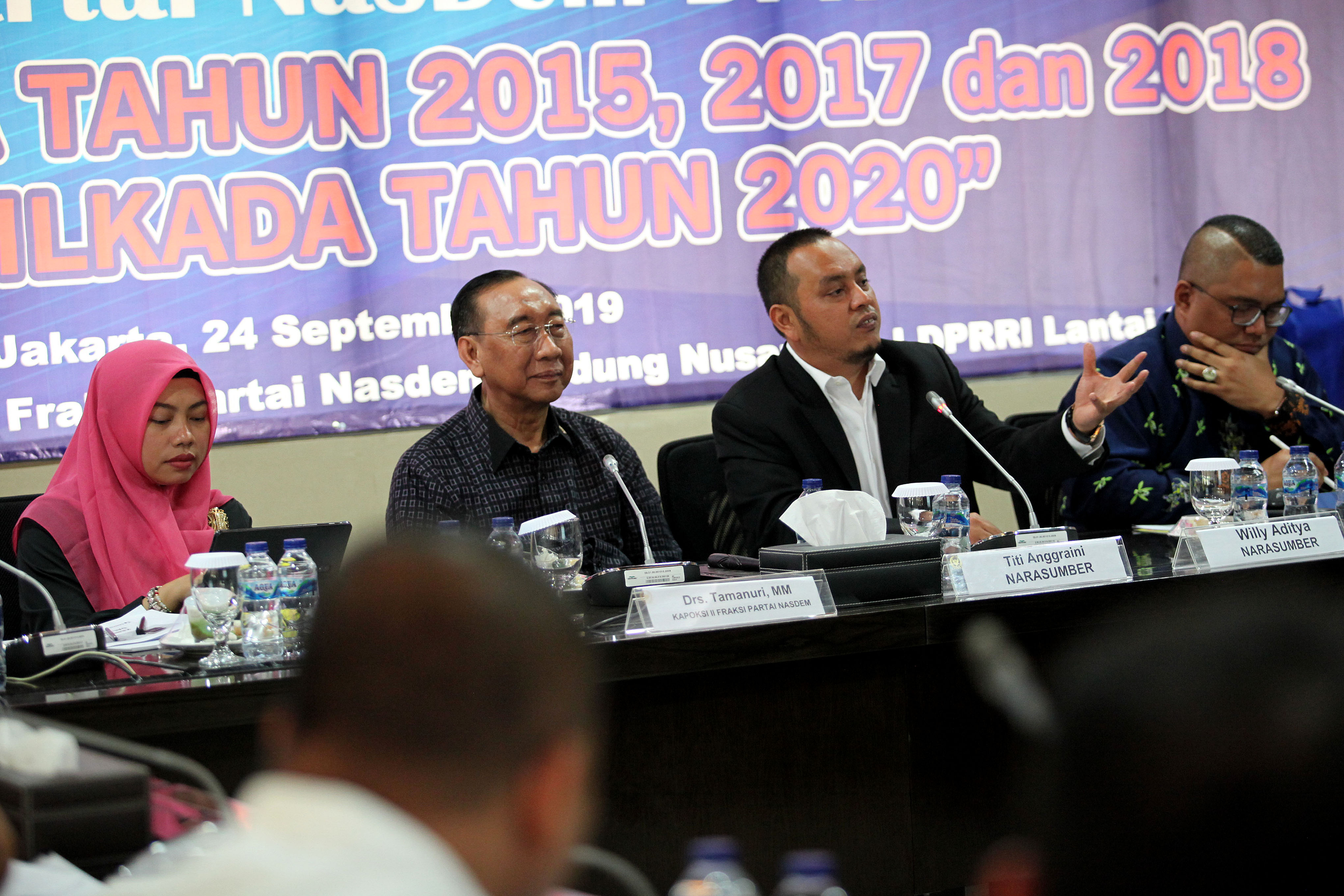 Partai NasDem di Jawa Tengah membidik 15 daerah darii 21 daerah yang menyelenggarakan Pilkada Serentak 2020.