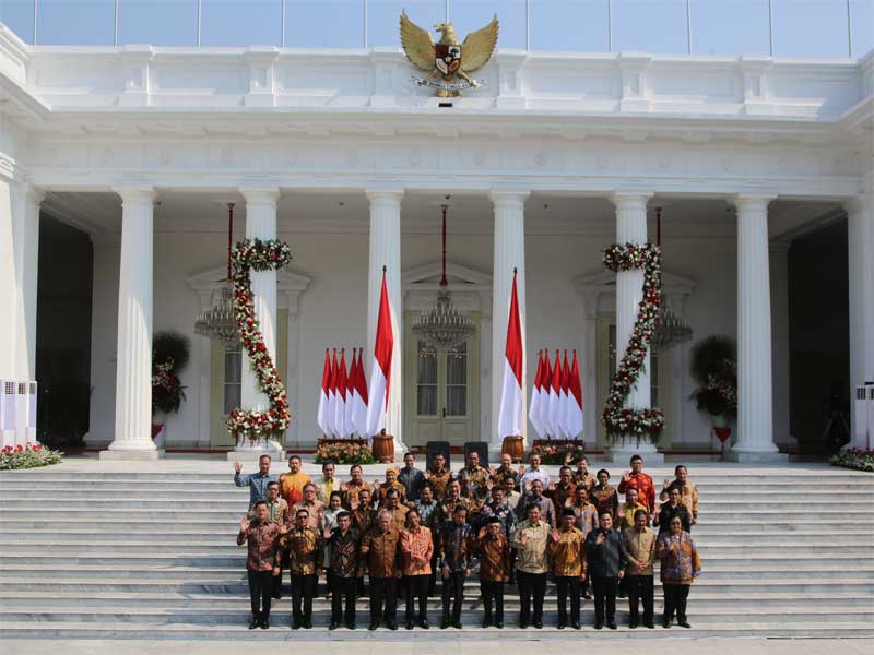 Presiden Joko Widodo dan Wapres Ma