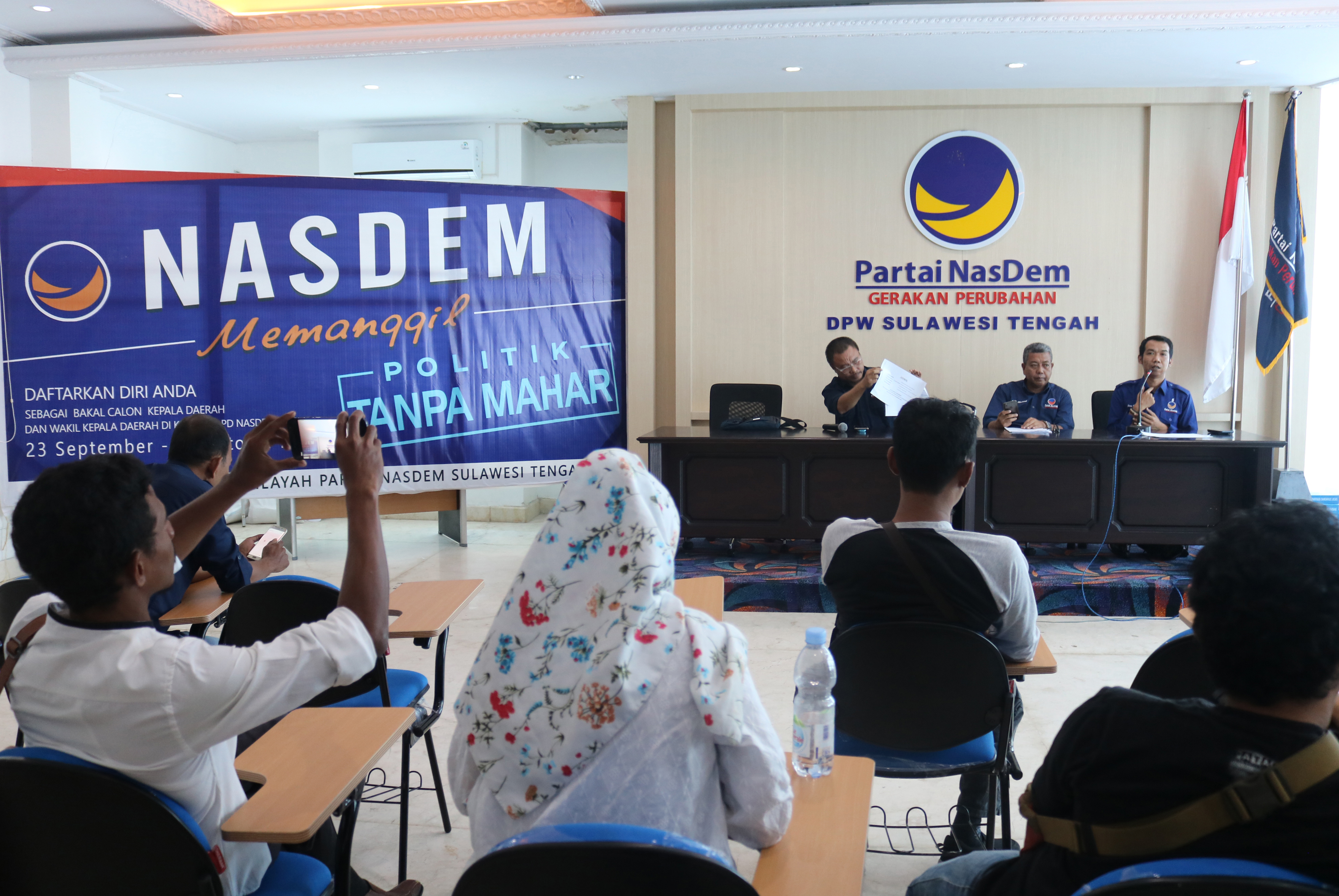 Partai NasDem Sulteng menargetkan memenangkan tujuh kepala daerah dalam Pilkada 2020.