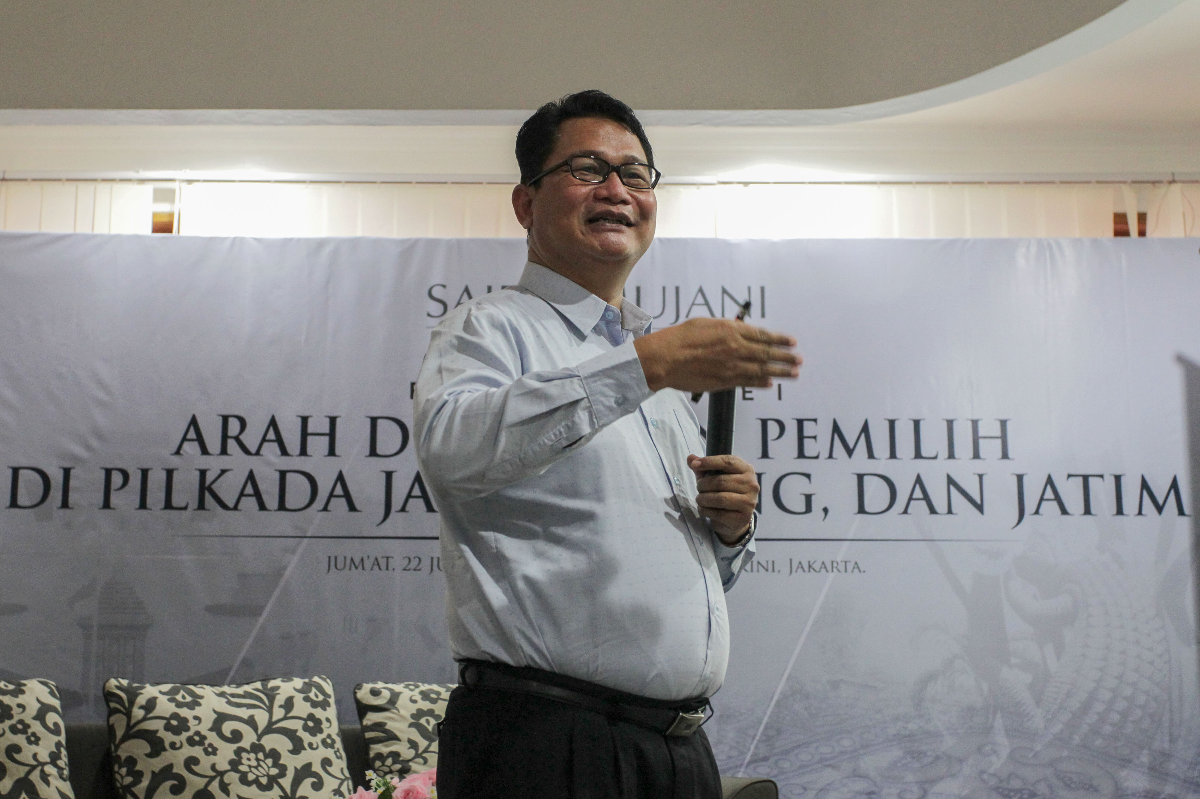 Direktur Eksekutif Saiful Muzani Research and Consulting (SMRC) Sirojudin Abbas