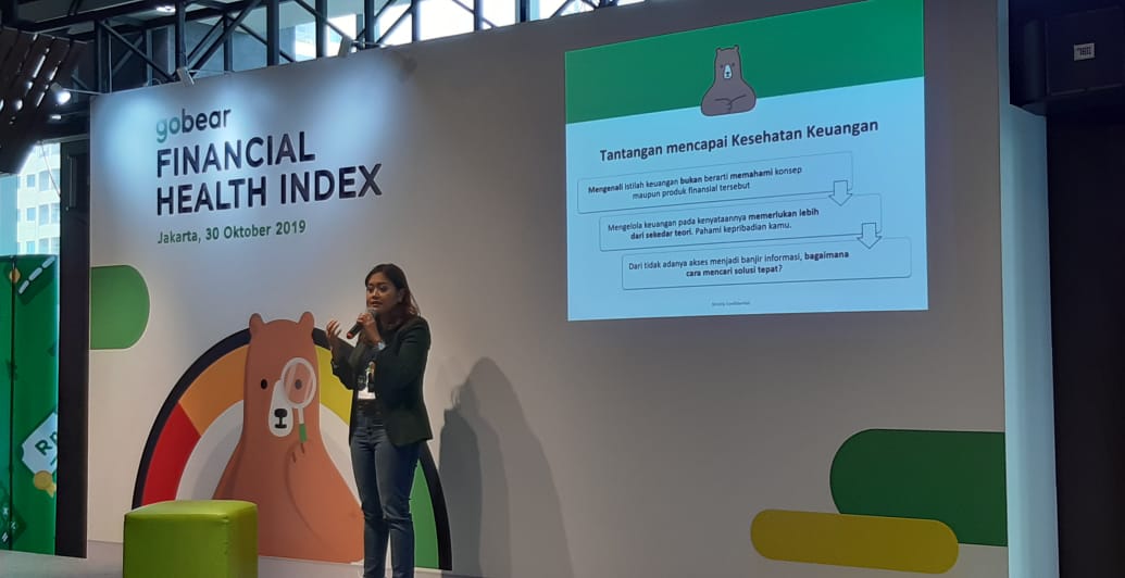 Tris Rasika, Country Director GoBear Indonesia dalam Financial Health Index di Jakarta.