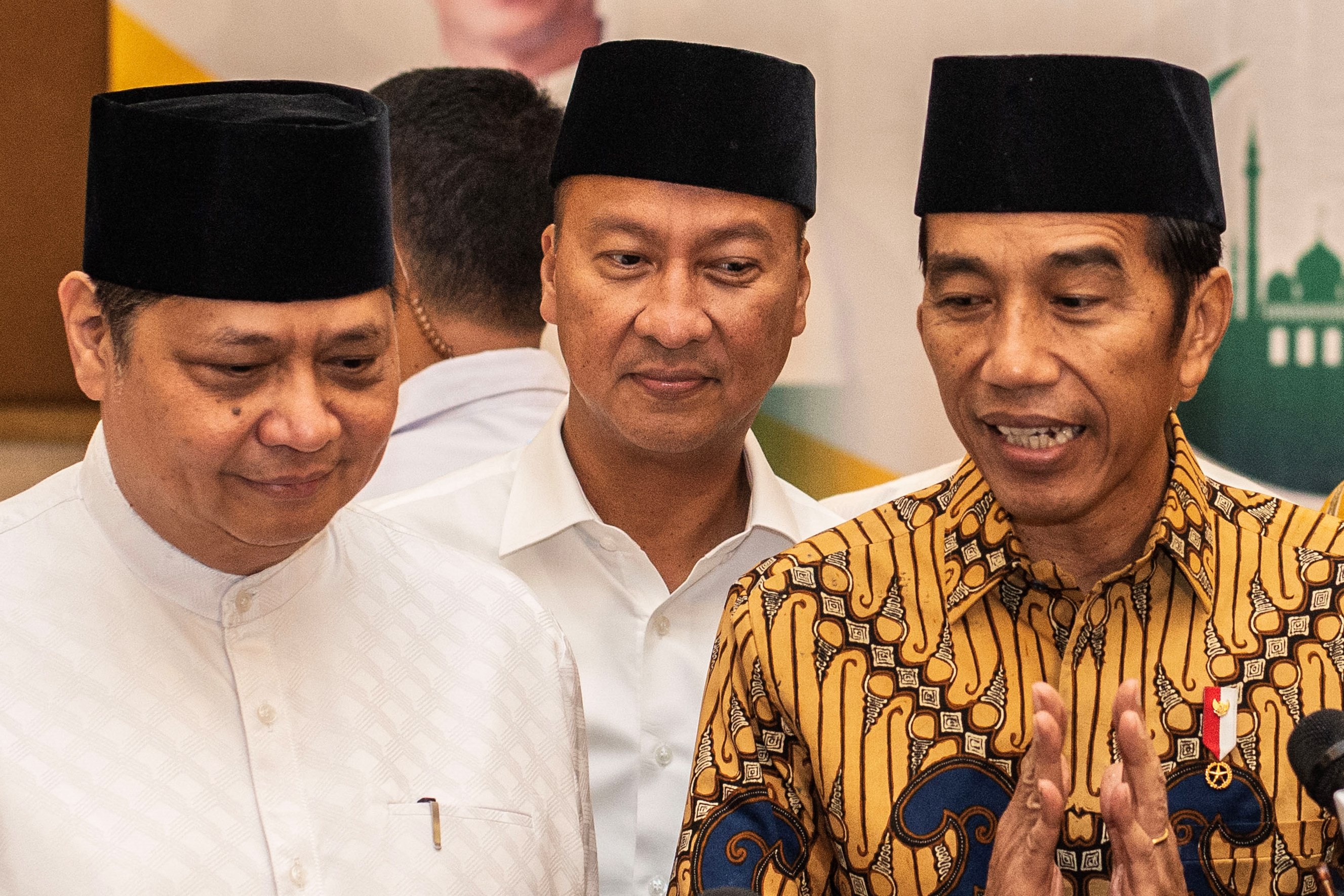 Airlangga Hartarto, Agus Gumiwang, dan Presiden Joko Widodo