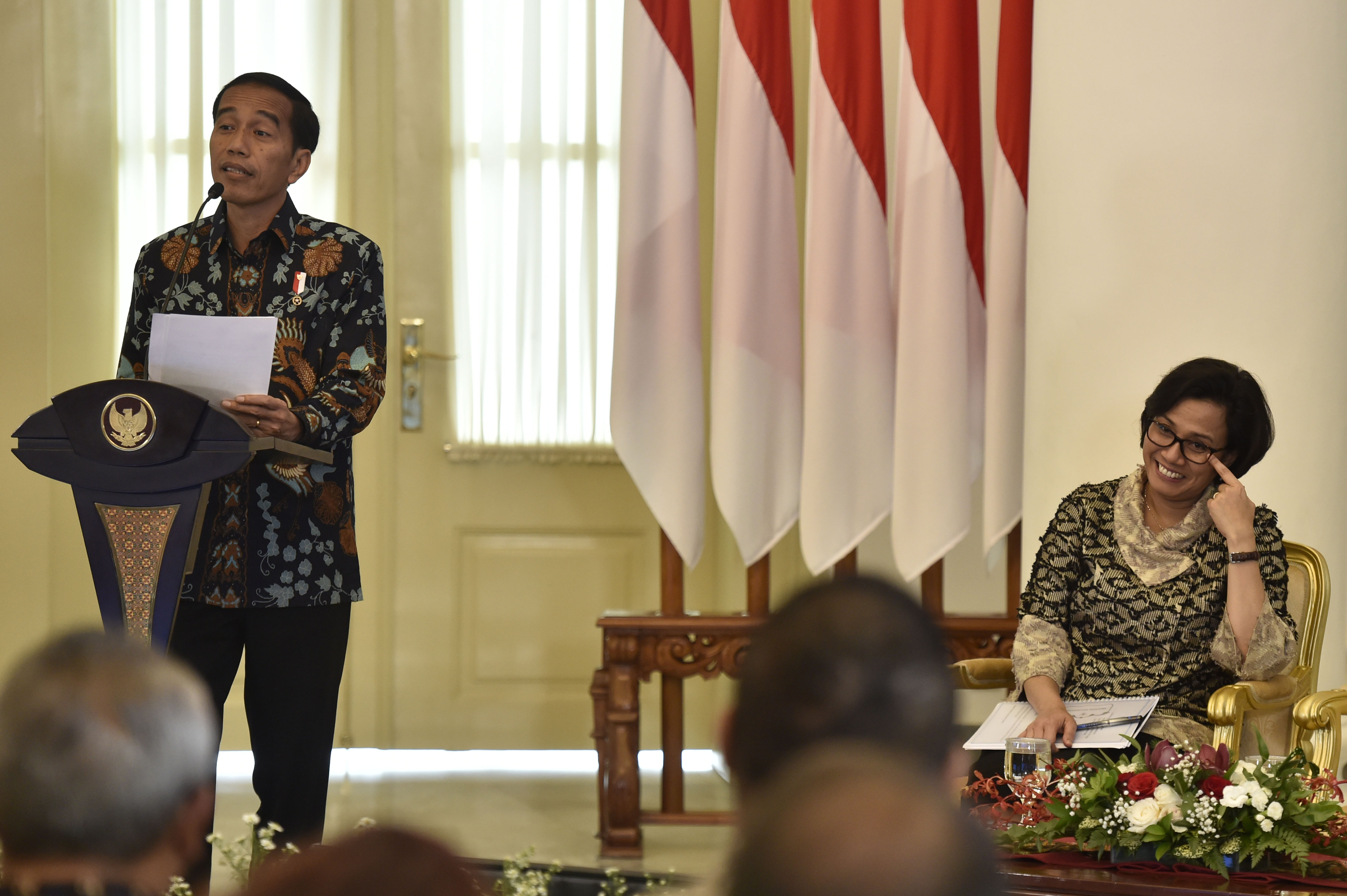 Presiden Joko Widodo dan Menteri Keuangan Sri Mulyani, di Istana Kepresidenan Bogor, Jawa Barat, beberapa waktu silam.