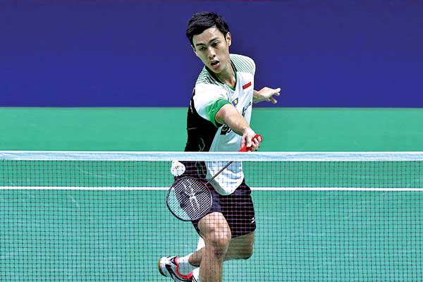 Pebulu tangkis tunggal putra Indonesia Shesar Hiren Rhustavito 