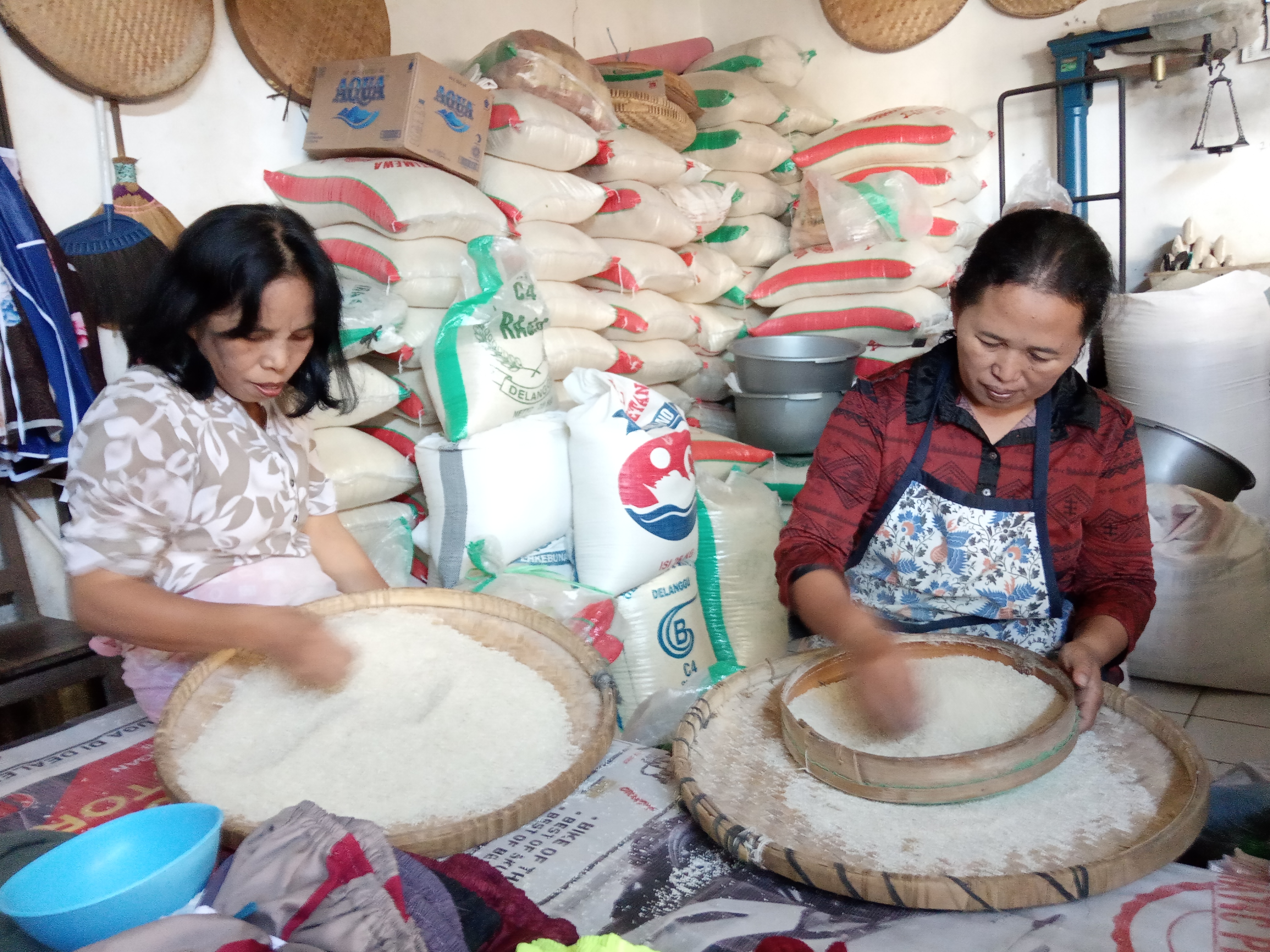 Pedagang beras di Pasar Gede Klaten