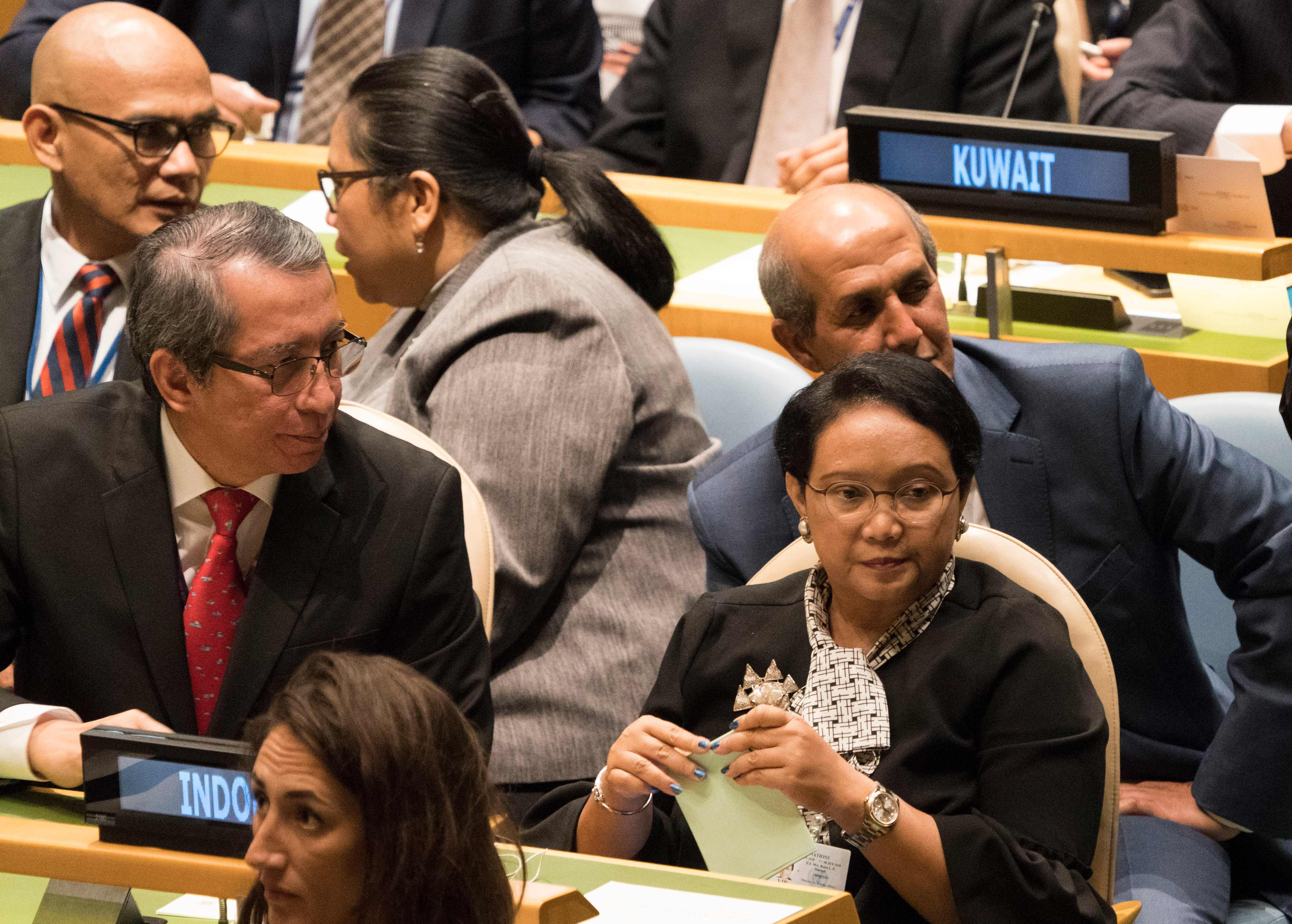 Ilustrasi--delegasi Indonesia saat sidang Majelis Umum PBB