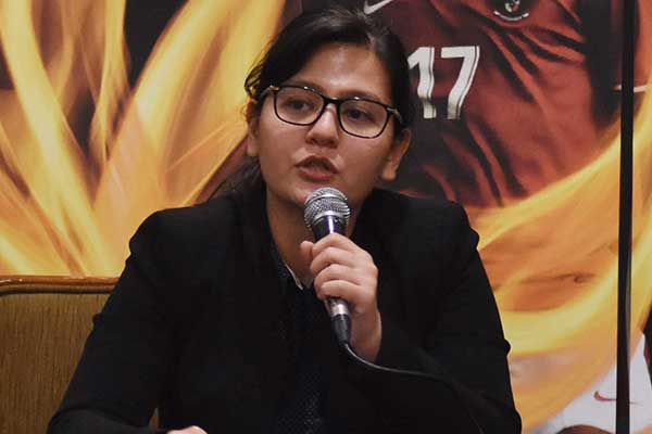 Sekretaris Jenderal PSSI, Ratu Tisha.