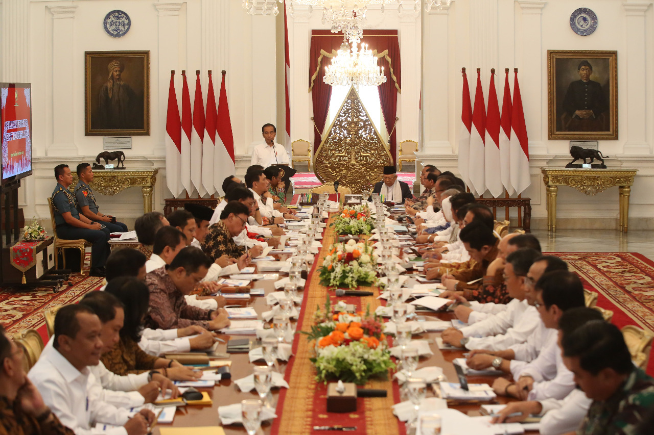 Sidang paripurna perdana Kabinet Indonesia Maju