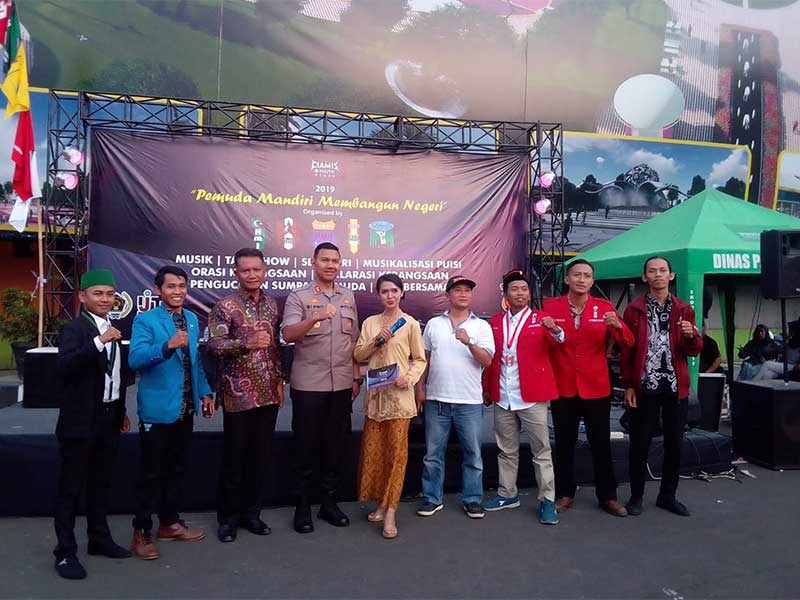 Sejumlah organisasi mahasiswa di Kabupaten Ciamis, Jawa Barat, yang tergabung dalam Aliansi Cipayung menggelar Ciamis Youth Stage 2019. 