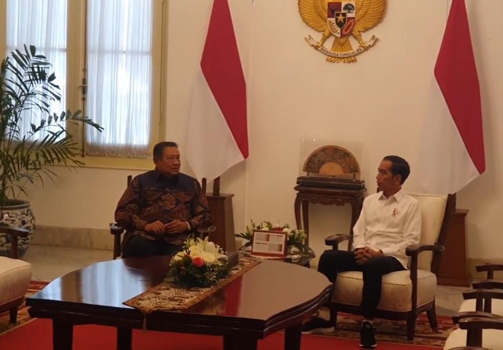 Pertemuan Jokowi-SBY di Istana Merdeka