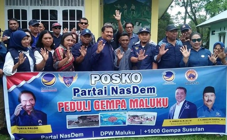 Posko Partai NasDem Peduli Gempa Maluku