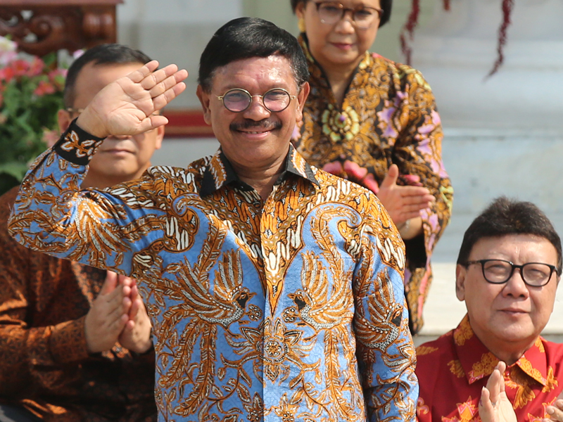 Menteri Komunikasi dan Informatika Johnny G Plate