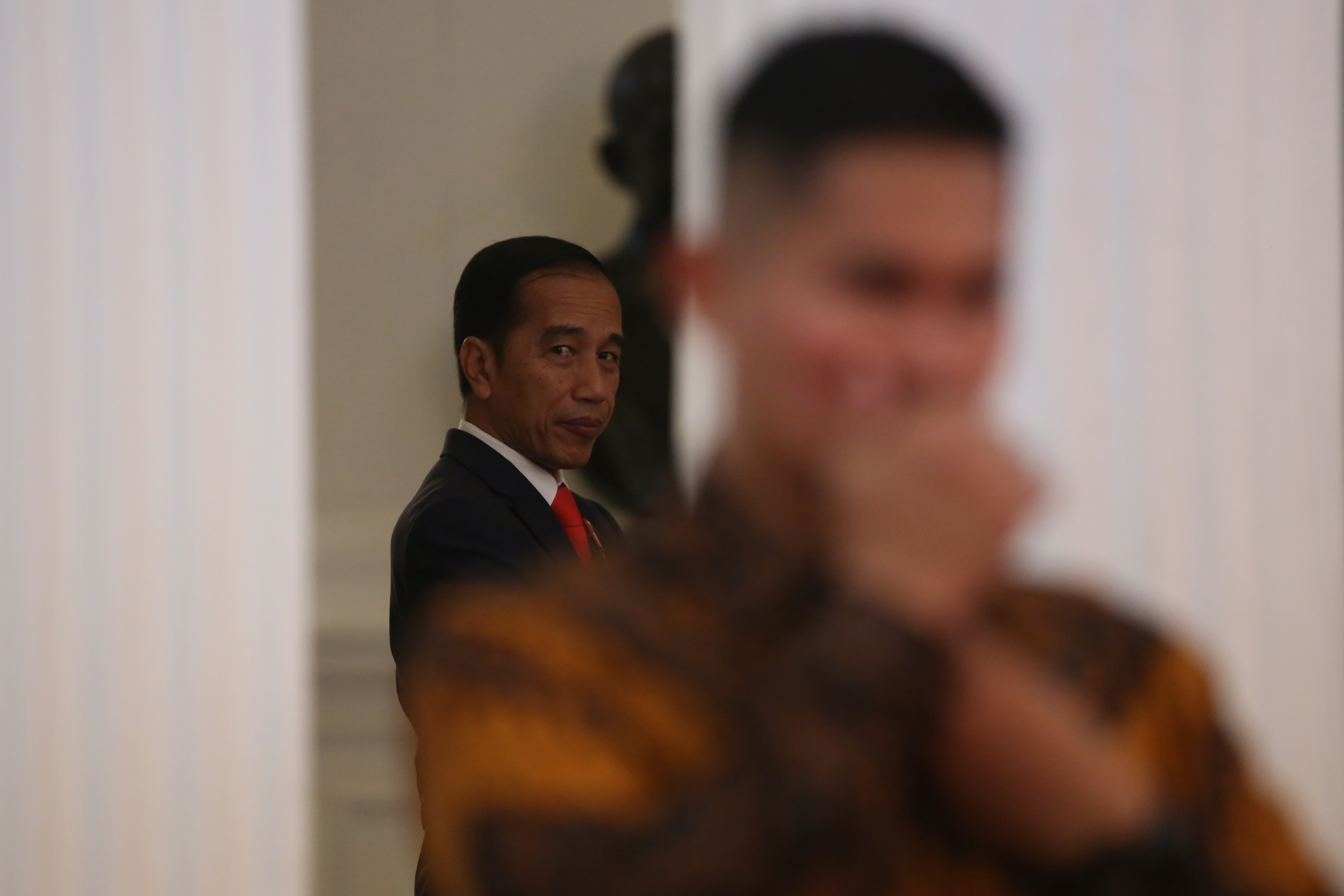 Presiden Joko Widodo di Istana Merdeka, Jakarta.