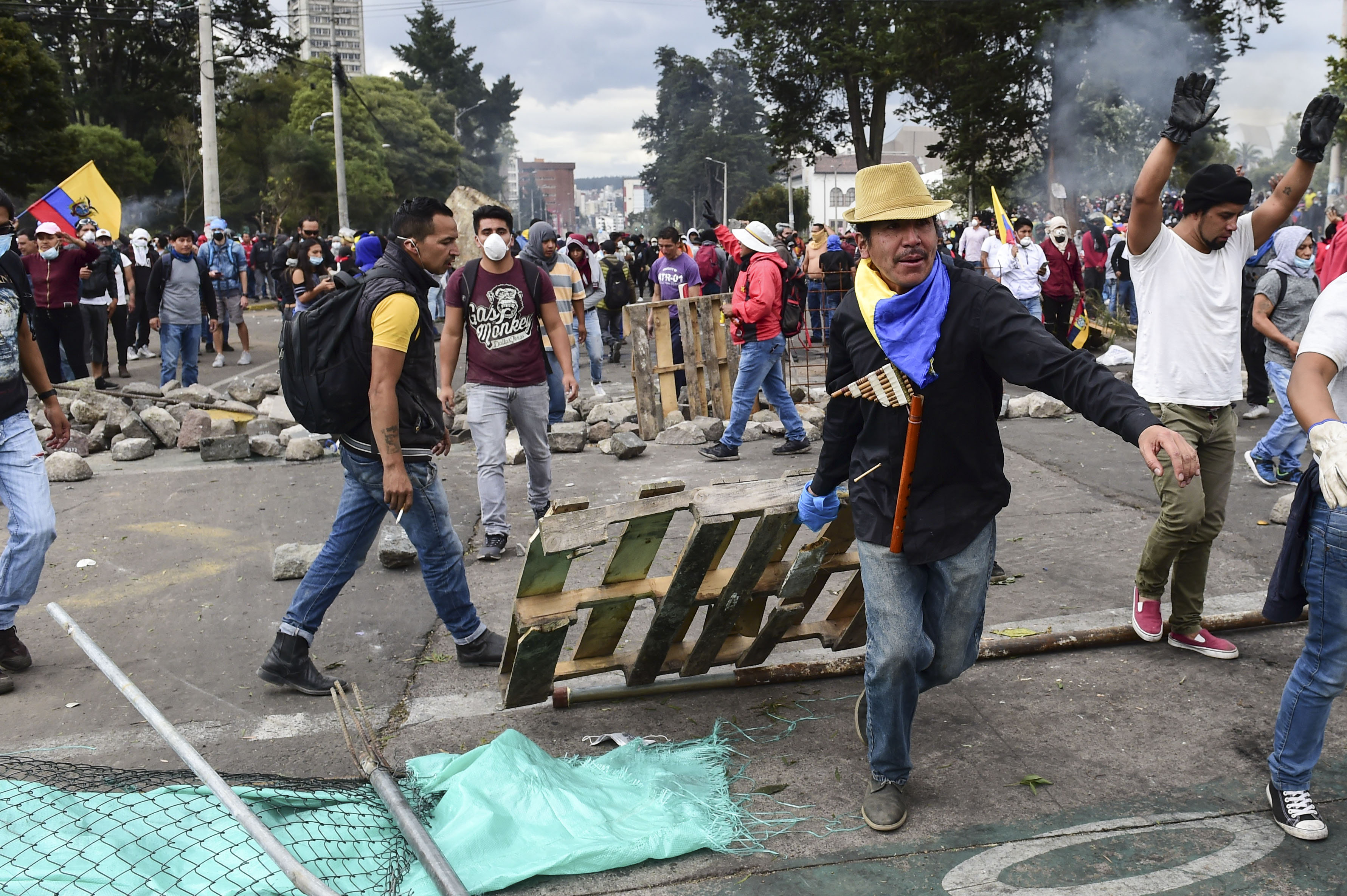 Aksi demonstrasi di Ekuador