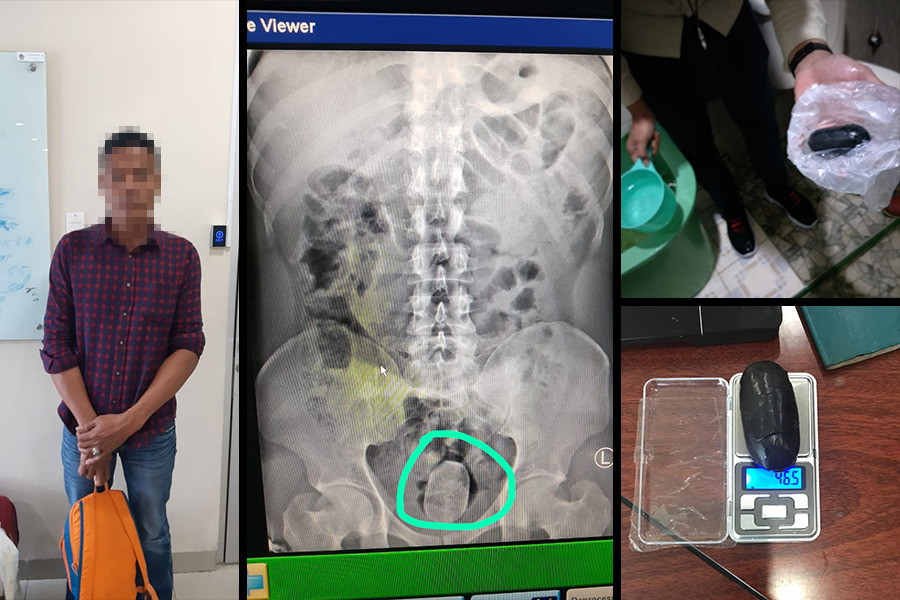  Seorang penumpang pesawat asal Malaysia berusaha menyelundupkan sabu dengan modus 'back door'.  