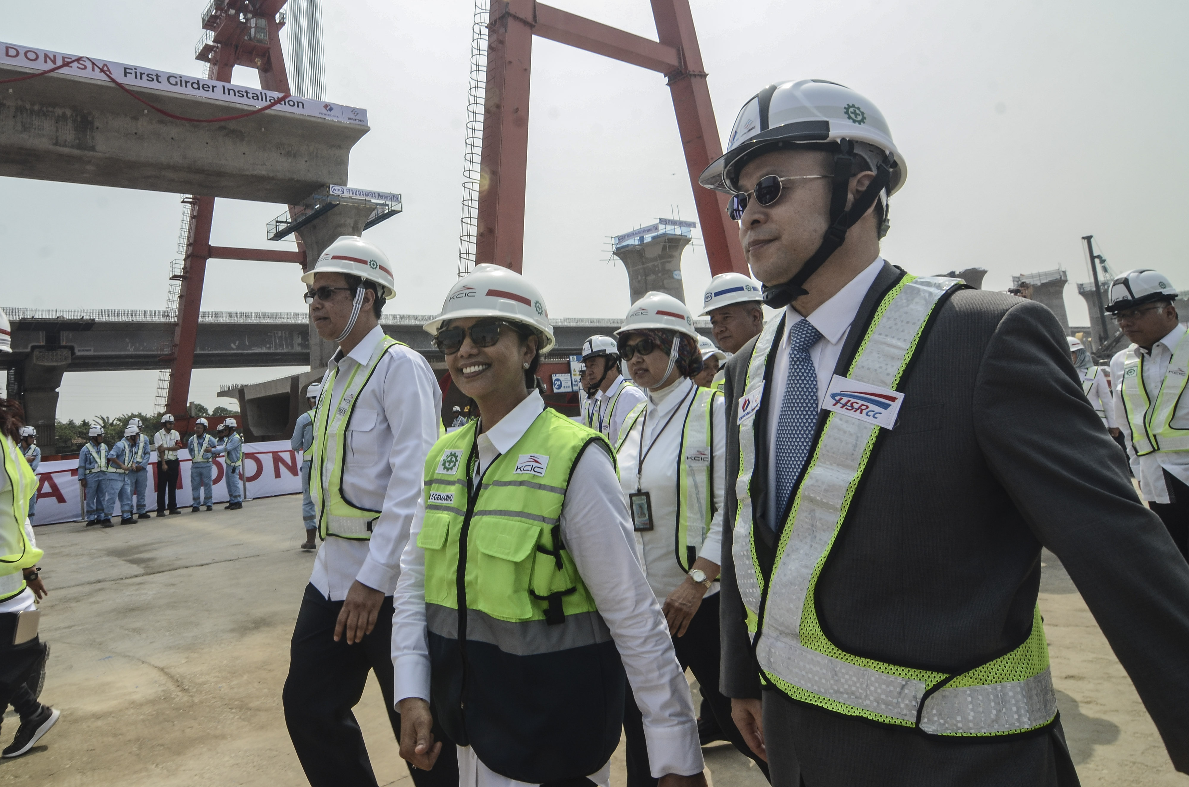 Pengerjaan Kereta Api Cepat Jakarta-Bandung Capai 35%