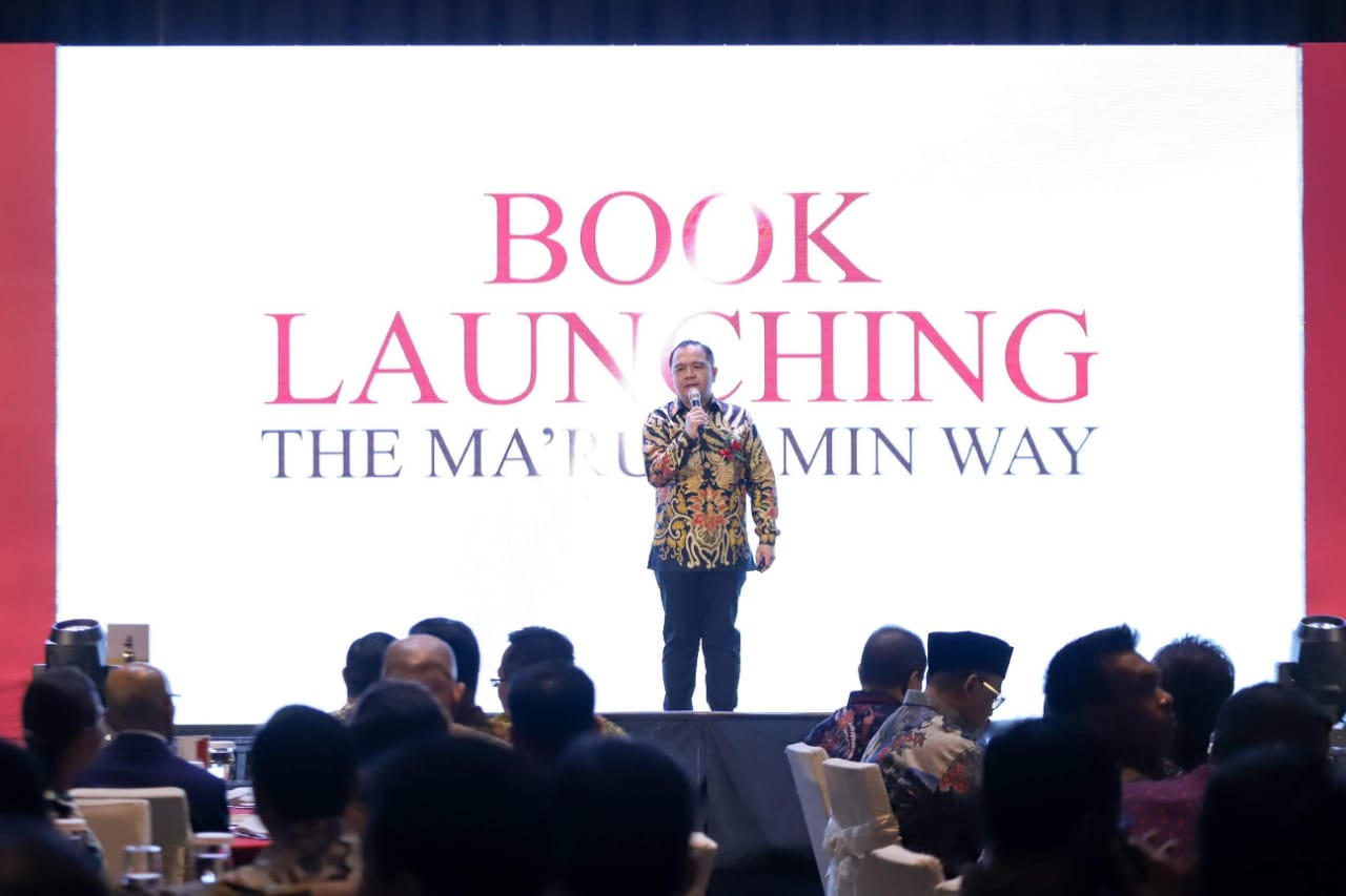 Pakar ekonomi kerakyatan Frans Meroga Panggabean saat peluncuran buku the Ma