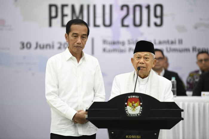 Presiden Joko Widodo dan Ma'ruf Amin 