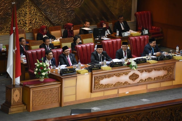 Ketua DPR RI Bambang Soesatyo saat memimpin Rapat Paripurna