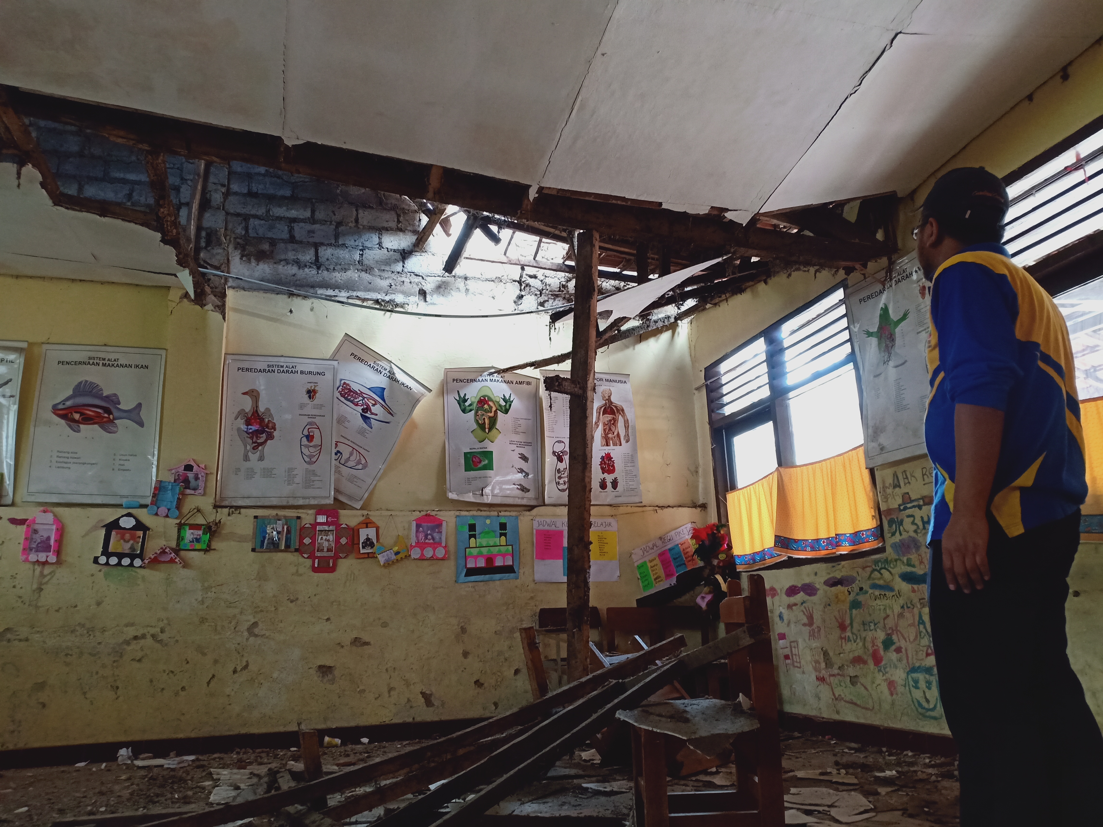 Rawan Ambruk, SDN III Gudangkahuripan Pinjam Bangunan