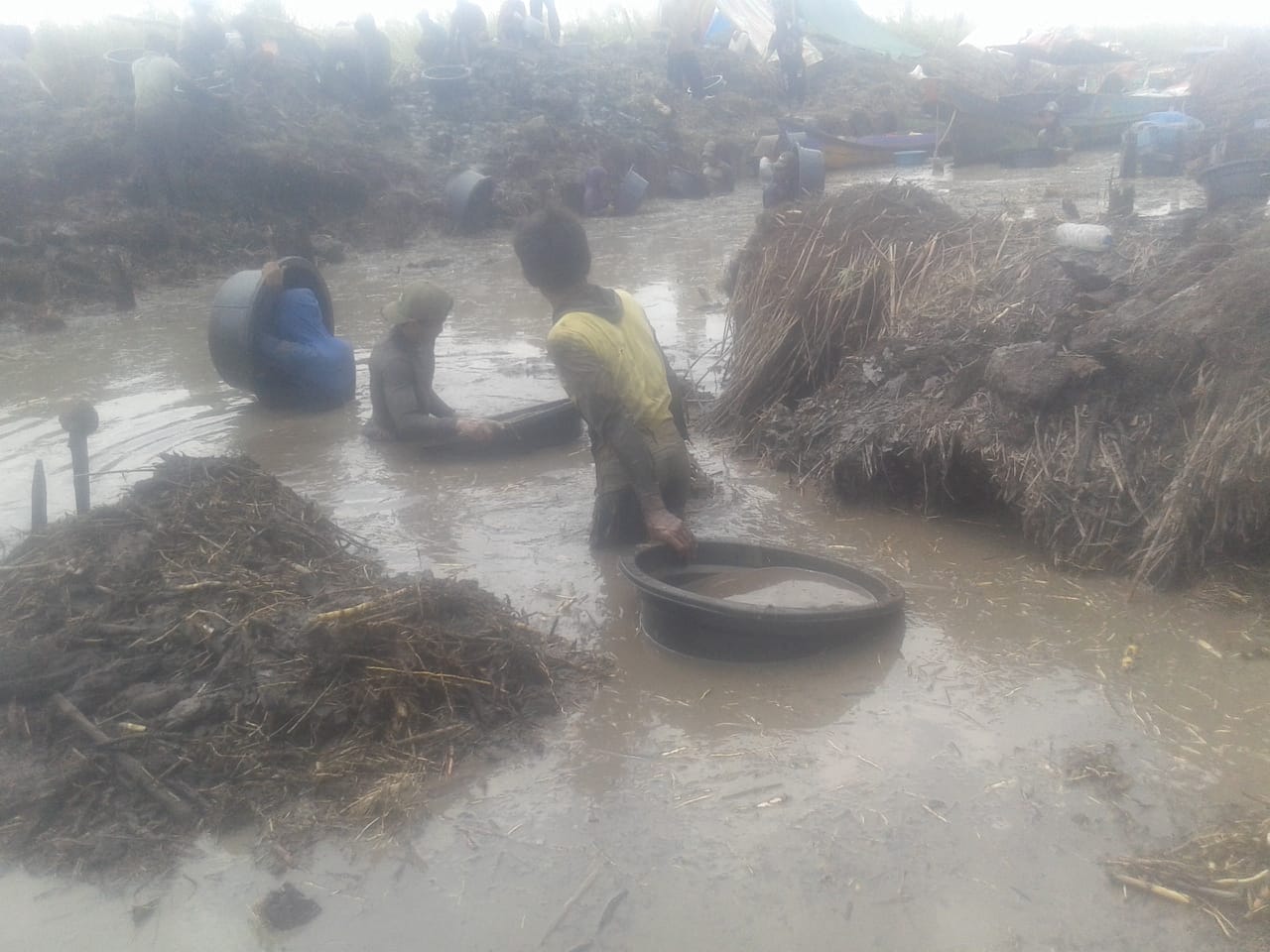 Di tengah kabut asap karhutla, warga berbondong-bondong berburu harta karun diduga peninggalan Kerajaan Sriwijaya di Kabupaten OKI. 