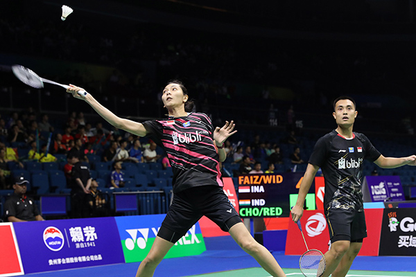Pasangan bulu tangkis Indonesia Hafiz Faizal/Gloria Emanuelle Widjaja 
