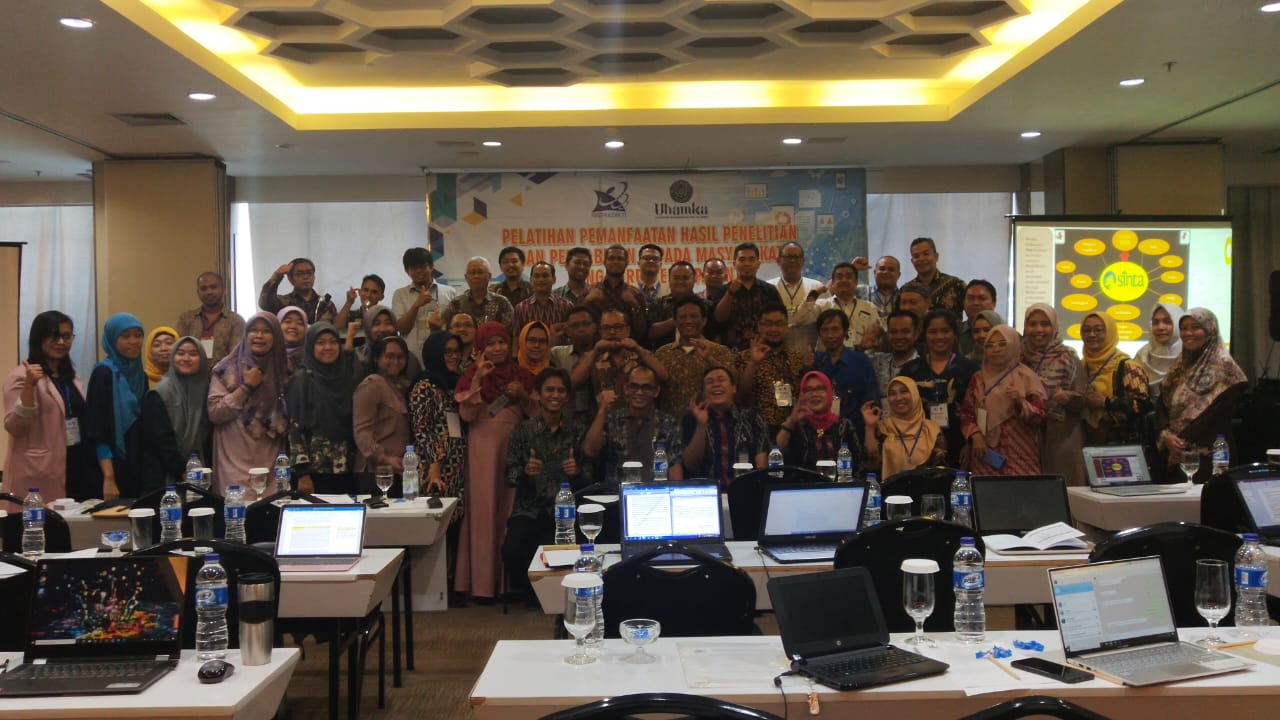 Penyelenggaraan Pelatihan pemanfaatan penelitian berpotensi paten