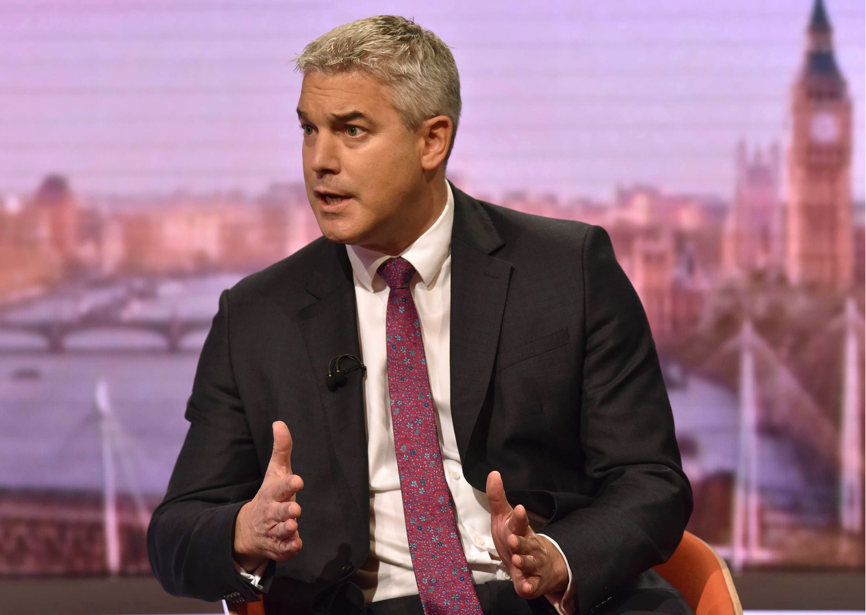  Menteri Brexit Inggris Steve Barclay.  