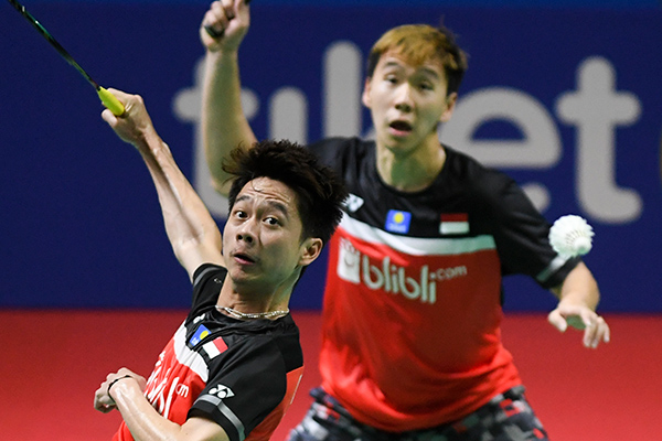Pasangan Kevin Sanjaya Sukamuljo/Marcus Fernaldi Gideon 