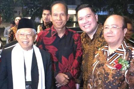 Wapres terpilih KH Ma'ruf Amin dan Ketua KSP Nasari,  Sahala Panggabean, MBA, (kanan).