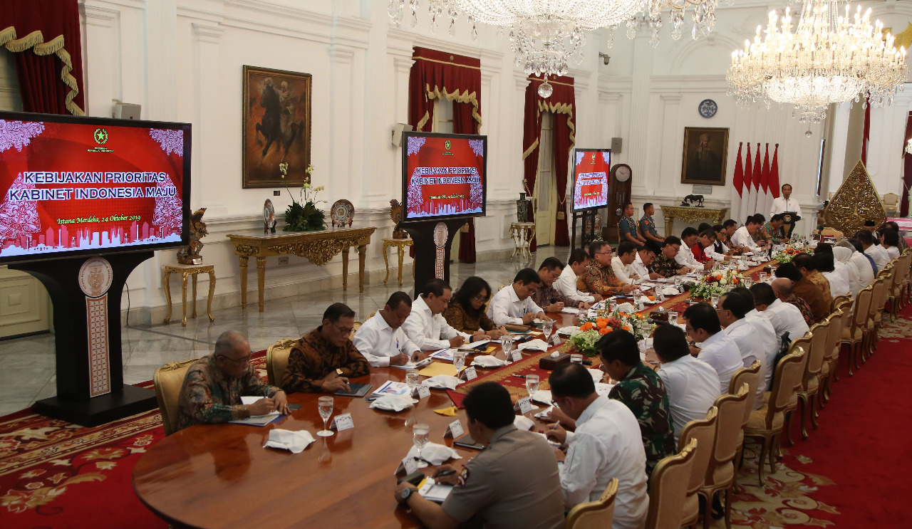 Sidang Paripurna Pertama Kabinet Indonesia Maju