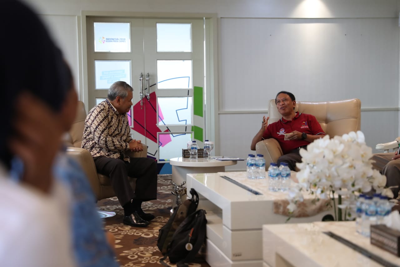 Hari Rabu (30/10) sore Menpora Zainudin Amali menerima audiensi Ketua Federasi Olahraga Rekreasi Masyarakat Indonesia (FORMI) Hayono Isman.