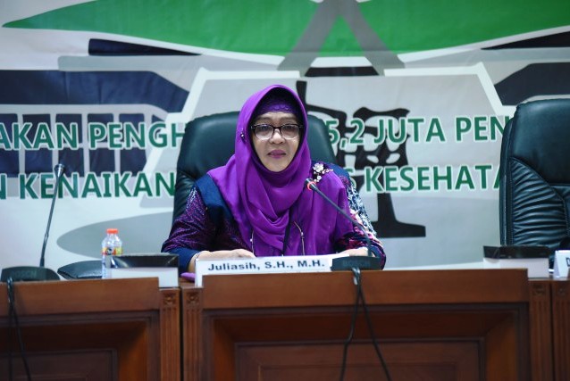 Kepala Biro Hukum dan Pengaduan Masyarakat Setjen dan BK DPR RI Juliasih. 