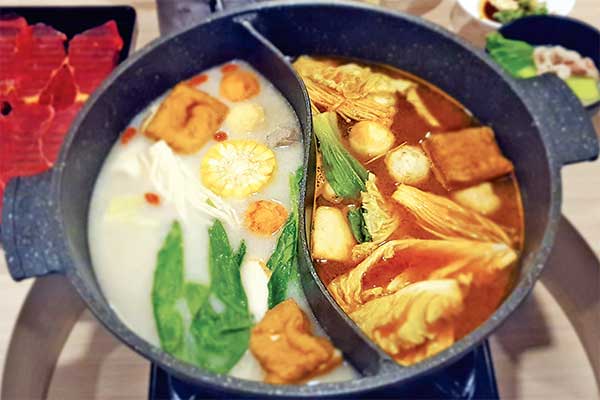 Shabu shabu kuah chicken collagen dan spicy miso