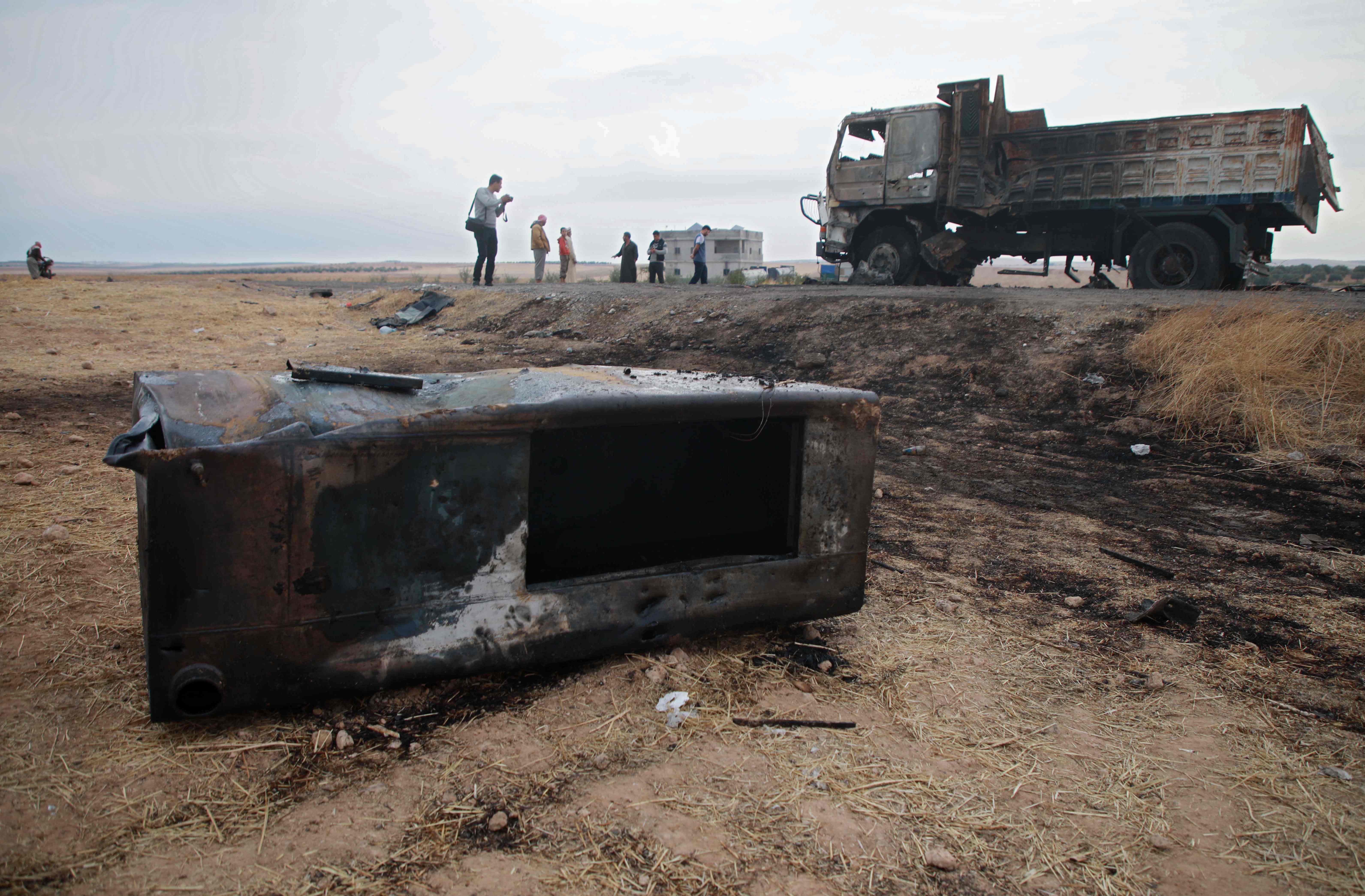 Lokasi bekas serangan terarah tentara AS yang menewaskan Juru Bicara Al-Baghdad, Abu Hassan Al-Muhajir