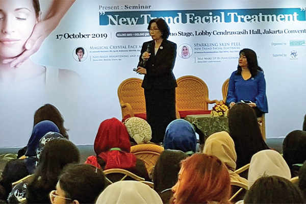 Seminar bertajuk Tren Baru Perawatan Wajah yang digagas Cidesco Indonesia dalam Cosmobeaute 2019  di JCC Senayan