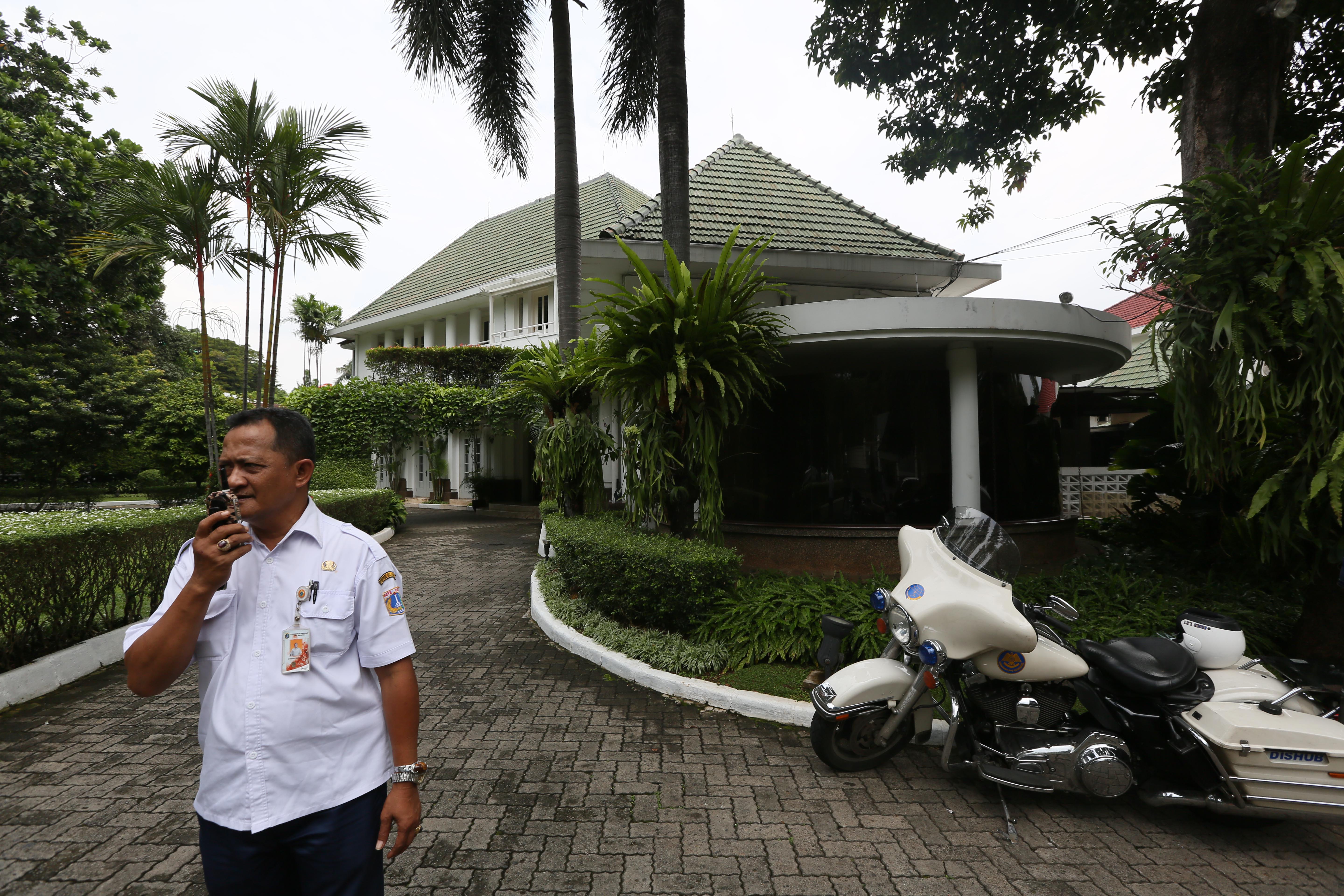 Rumah Dinas Gubernur DKI Jakarta di kawasan Menteng, Jakarta Pusat.