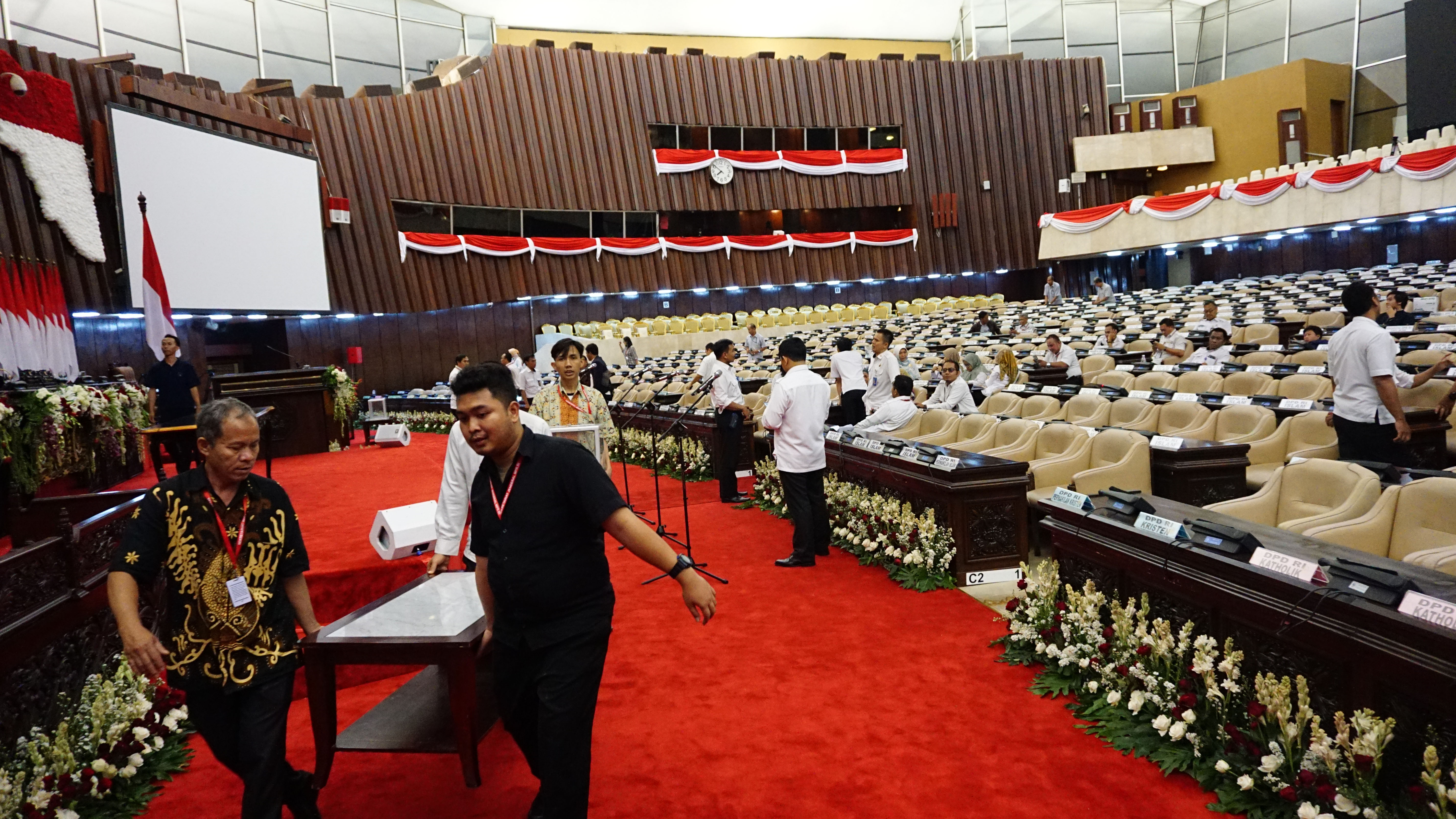 Persiapan menjelang pelantikan Presiden dan Wakil Presiden RI 