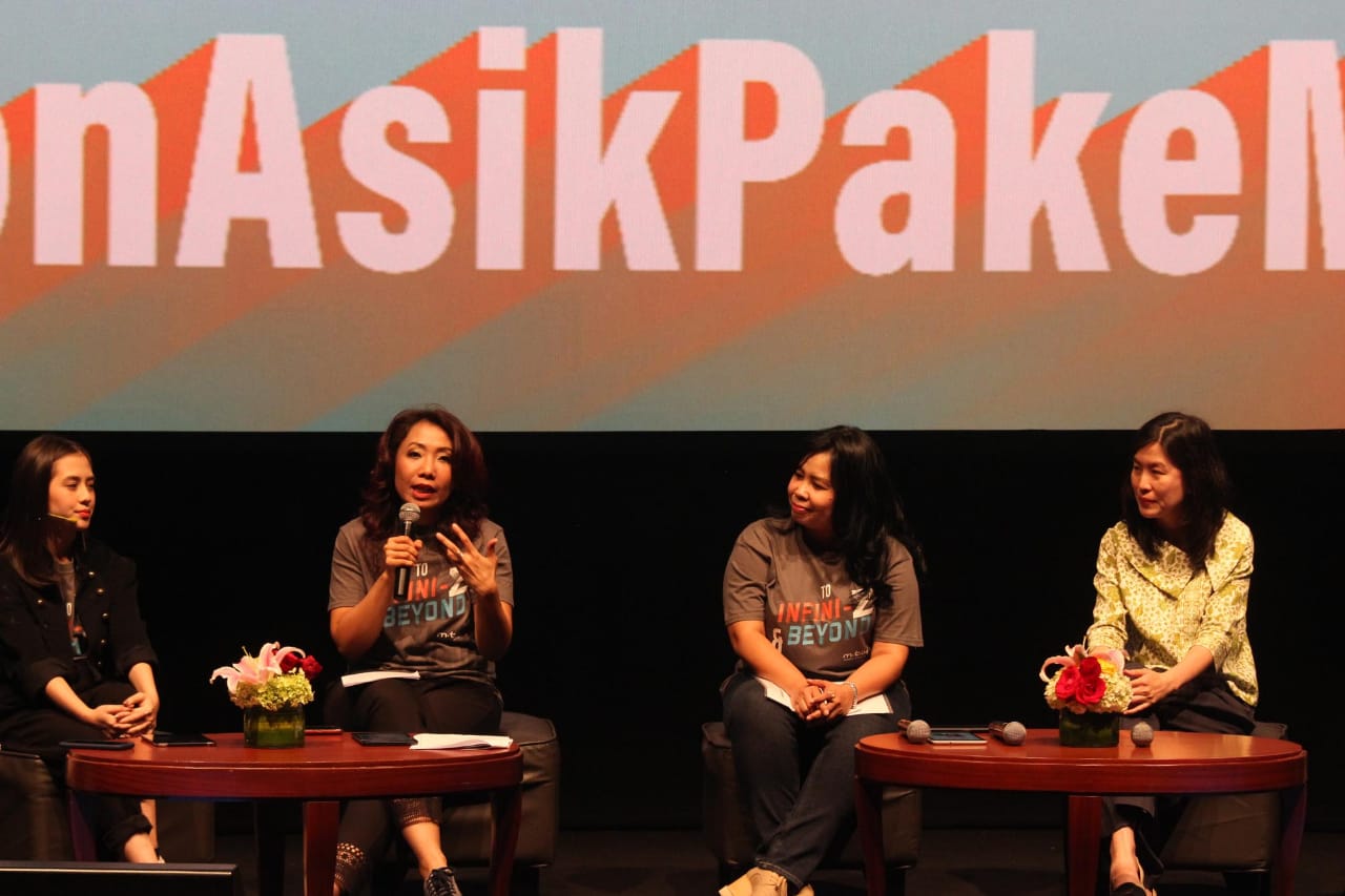 Jumpa pers tentang Fitur terbaru M-Tix e-voucher di Jakarta.