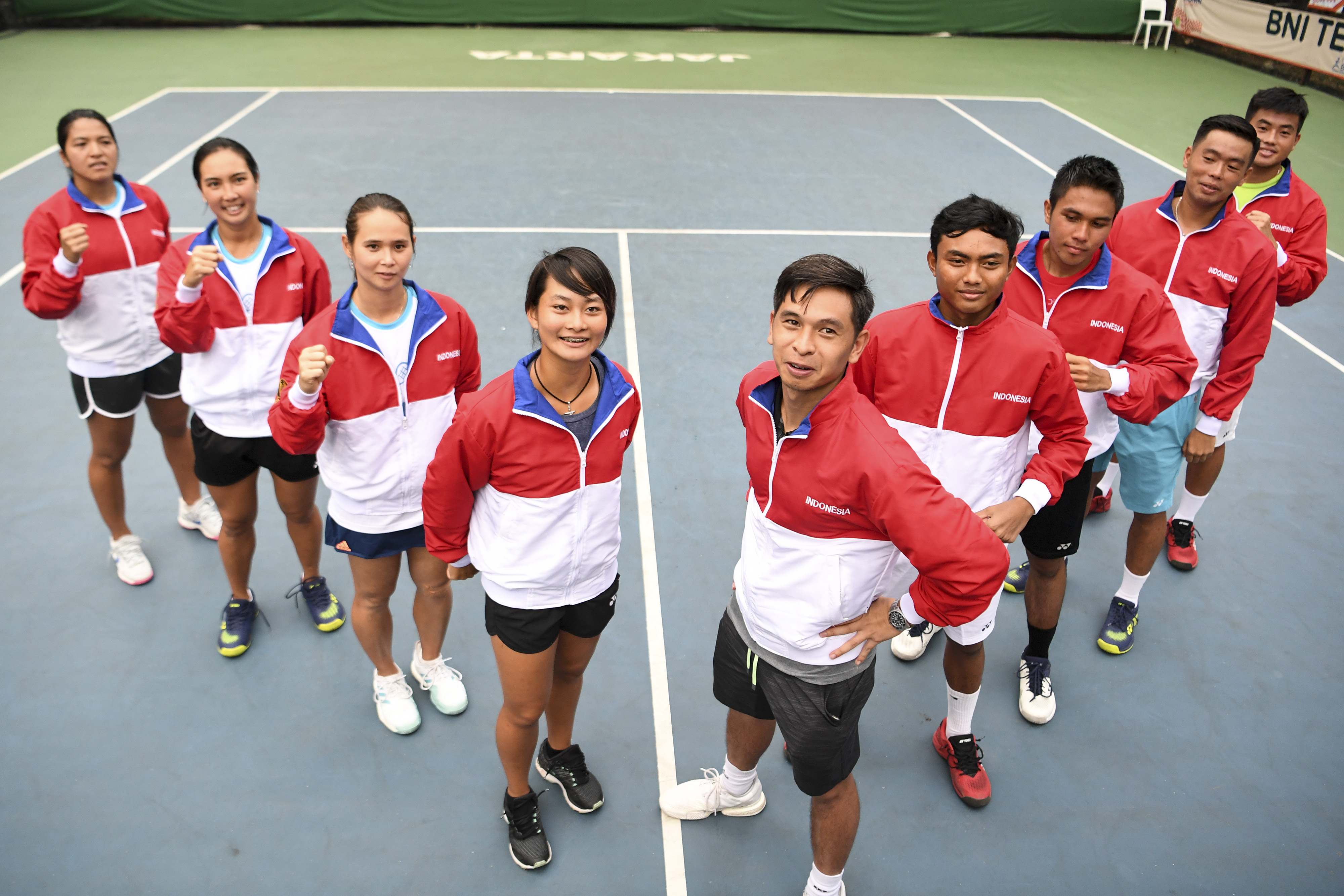 Para petenis Indonesia yang akan berlaga di SEA Games 2019 di Filipina