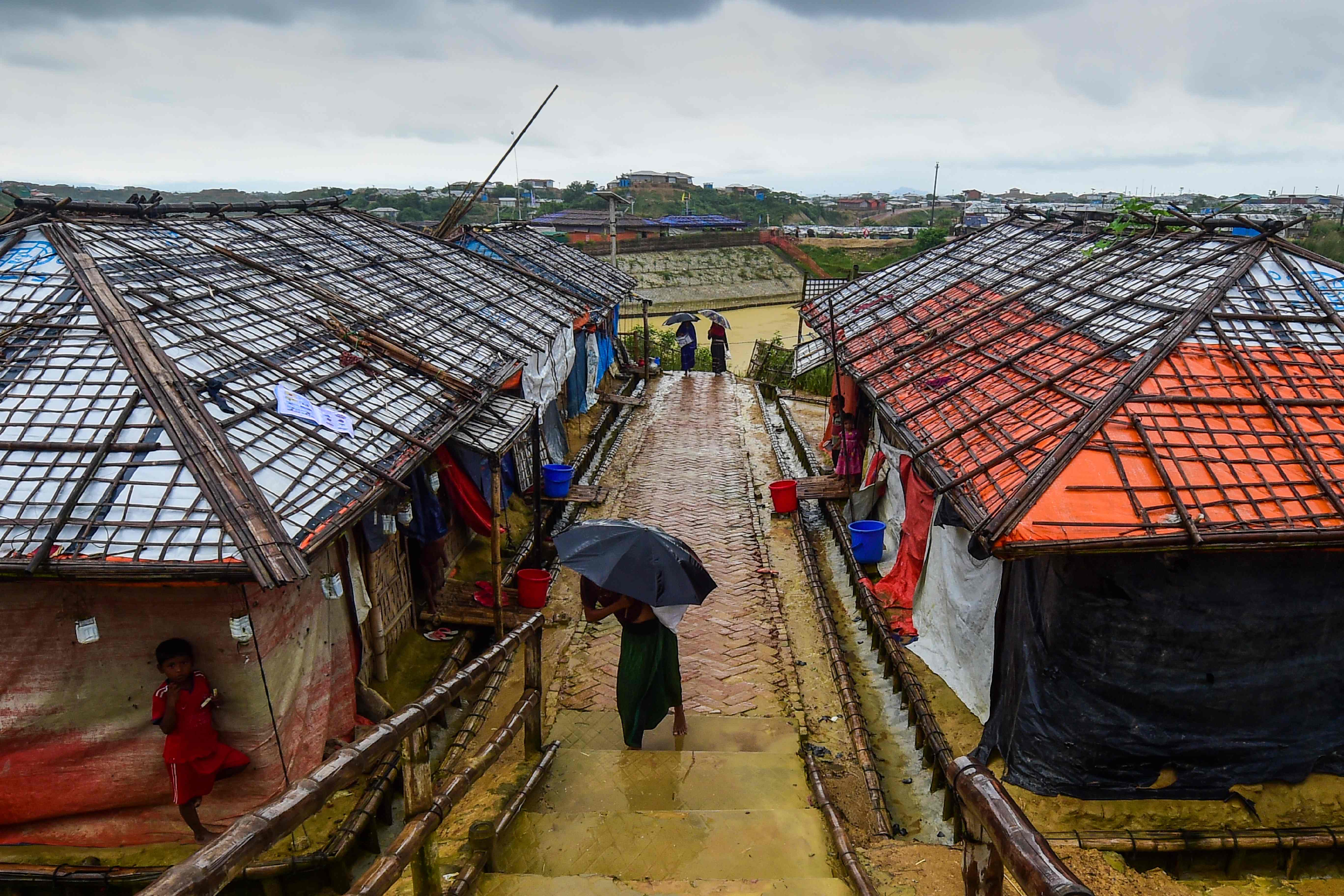 Kamp pengungsian warga Rohingya di Kutupalong, Bangladesh