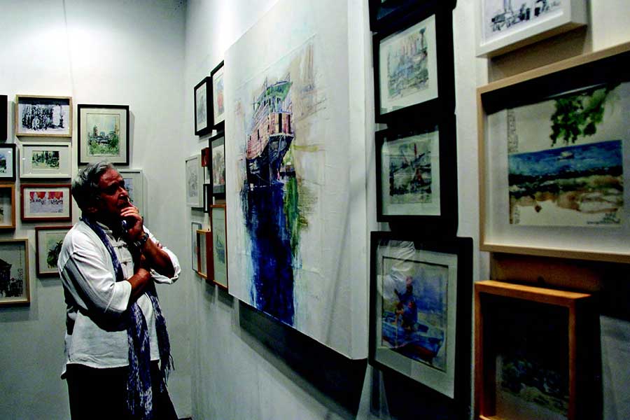 Sebanyak 70 karya dipamerkan seniman Butet Kertaredjasa dan Widiyatno, dua sahabat lama yang kini memamerkan Pameran Lanskap Luar Dalam.