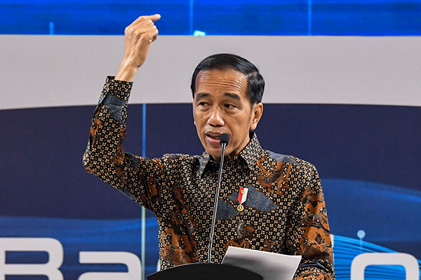 Presiden Joko Widodo dalam pembukaan Indonesia Banking Expo (IBEX) 2019 di Jakarta