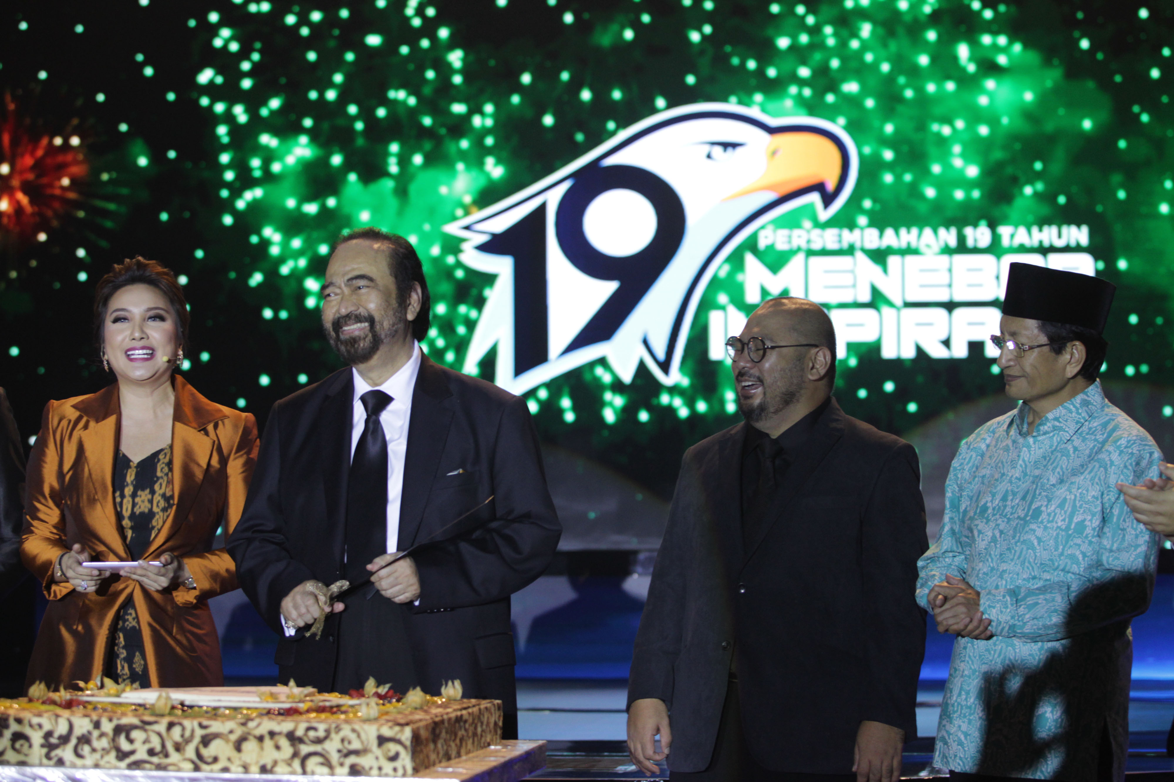 Momen perayaan ulang tahun ke-19 Metro TV