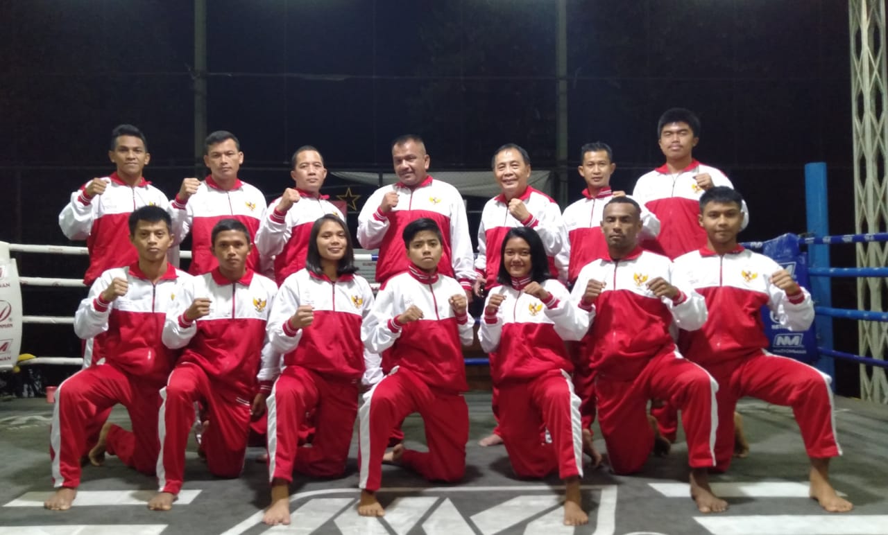 Tim Muaythai Indonesia yang bakal berlaga di SEA Games 2019.