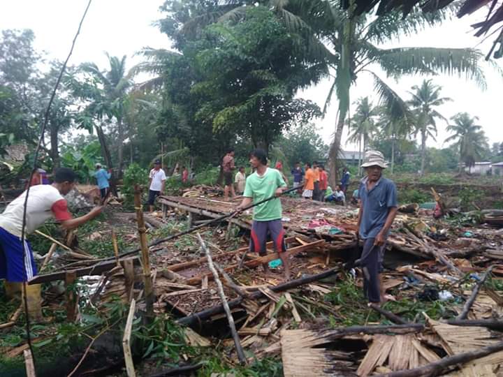 Puluhan rumah hancur dihantam puting beliung di Banyuasin