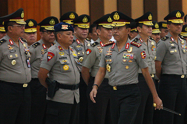 Kapolri Lantik Kenaikan Pangkat 37 Pati Polri